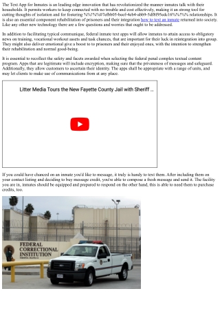 the text app for inmates is an leading edge