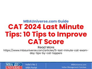 mbauniverse com guide cat 2024 last minute tips