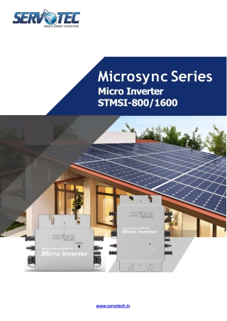 Microsync Ongrid Micro Inverter Catalouge