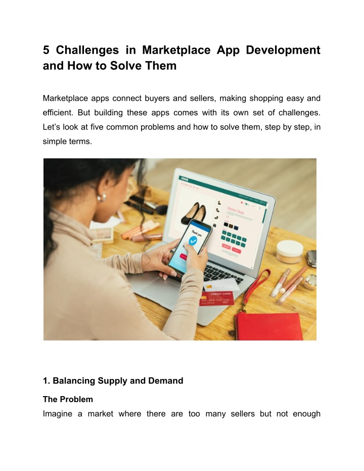 5 challenges in marketplace app development