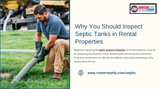 Why You Should Inspect Septic Tanks in Rental Properties