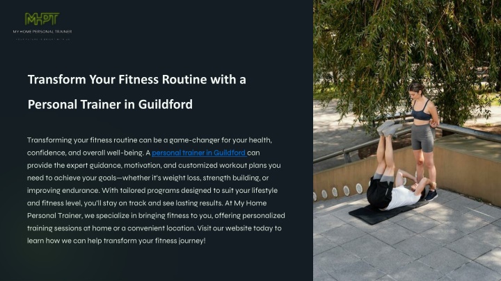 transform your fitness routine with a personal