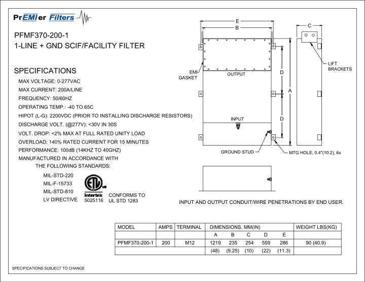 pr er filters emi