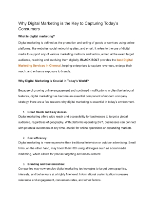 why digital marketing is the key to capturing