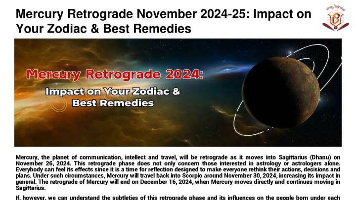 mercury retrograde november 2024 25 impact on your zodiac best remedies