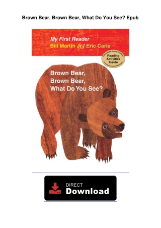 Brown Bear, Brown Bear, What Do You See? Epub