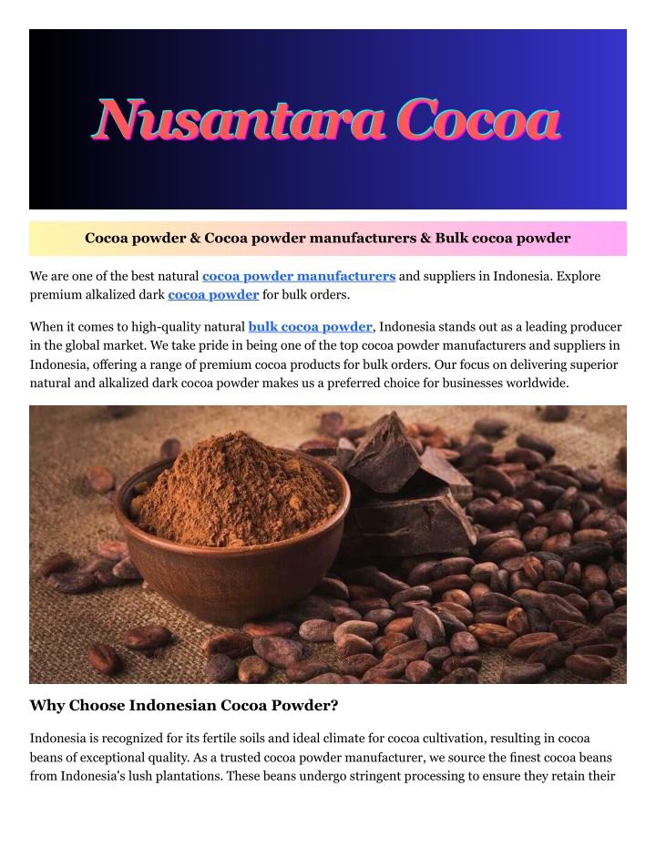 nusantara cocoa nusantara cocoa nusantara cocoa