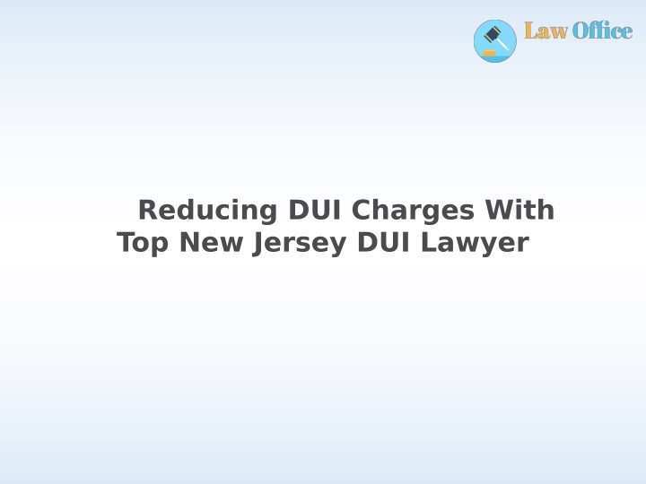 reducing dui charges with top new jersey