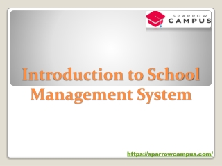 introduction to school management system