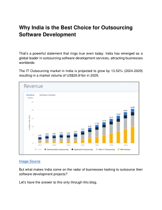 Why India is the Best Choice for Outsourcing Software Development