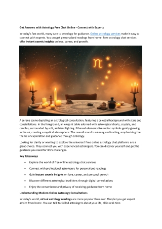 get answers with astrology free chat online
