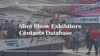 Shot Show Exhibitors Contacts Database