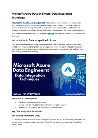 microsoft azure data engineers data integration