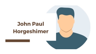 john paul horgeshimer