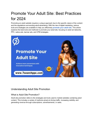 promote your adult site best practices for 2024