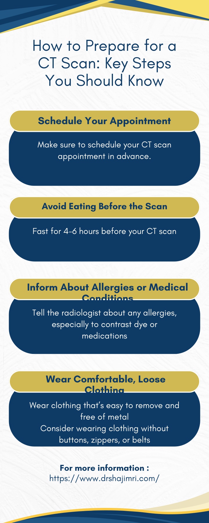 how to prepare for a ct scan key steps you should