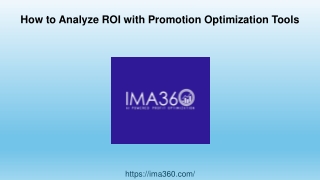 How to Analyze ROI with Promotion Optimization Tools