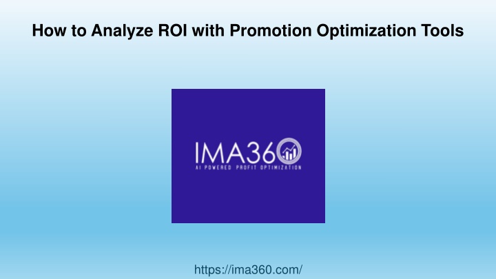 how to analyze roi with promotion optimization tools