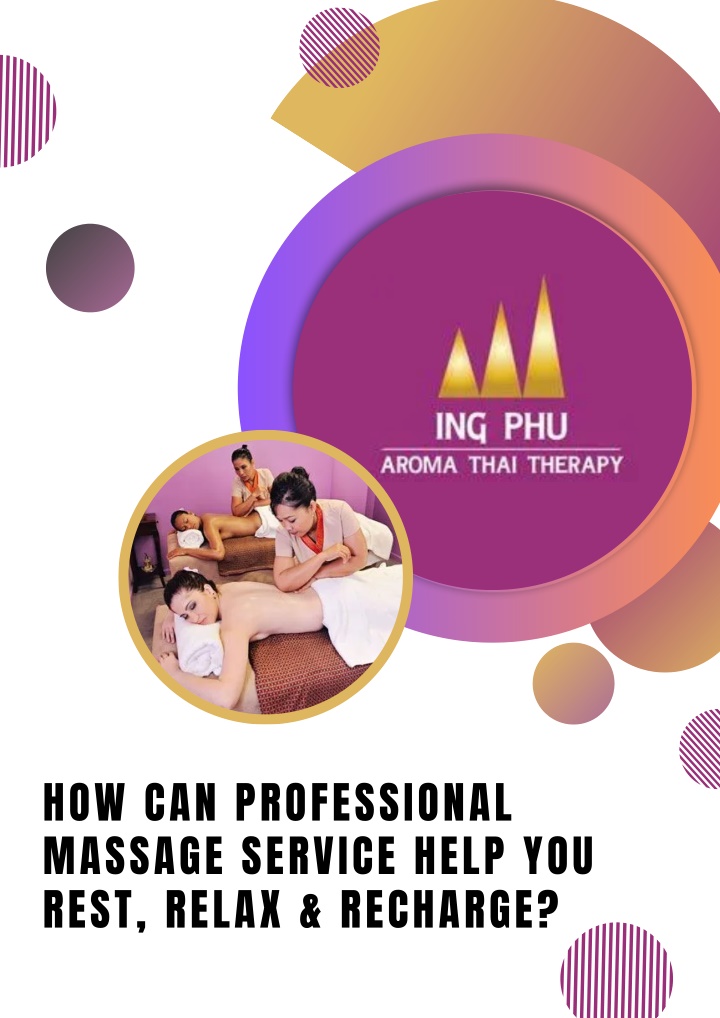 how can professional massage service help