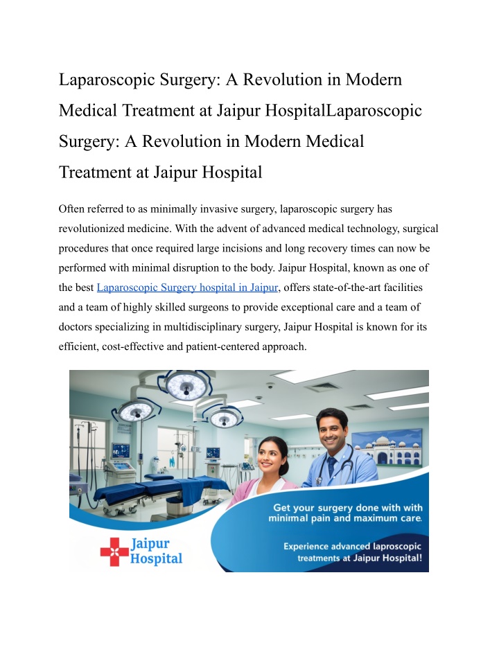 laparoscopic surgery a revolution in modern