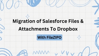 Smooth Migration of Salesforce Files & Attachments To Dropbox with File ZIPO