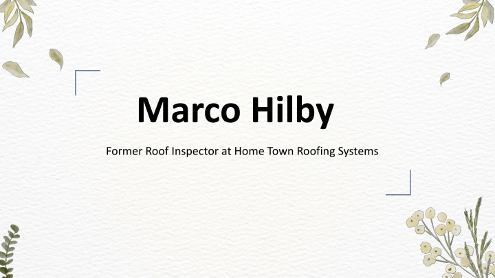 marco hilby