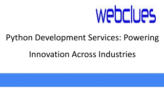 python development services powering