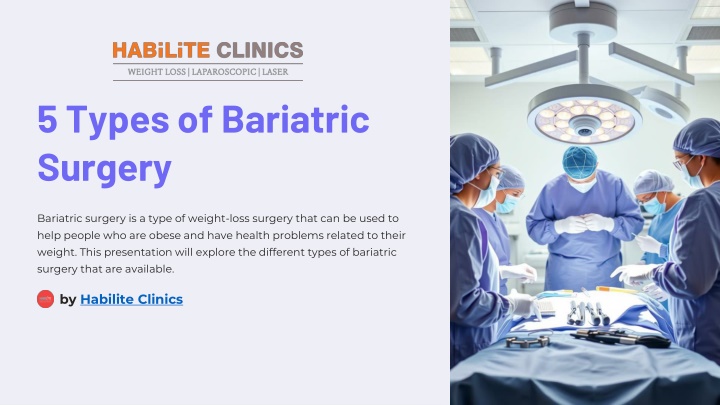 5 types of bariatric surgery