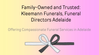 Funeral Directors Adelaide