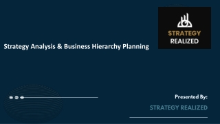 strategy analysis business hierarchy planning