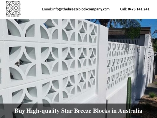 Buy High-quality Star Breeze Blocks in Australia