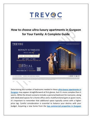 ultra-luxury apartments in Gurgaon