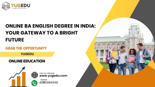 Online BA English Degree in India: Online Yugedu
