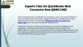 expert s take on quickbooks web
