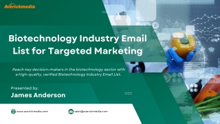 Biotechnology Industry Email List for Targeted Marketing by Averickmedia