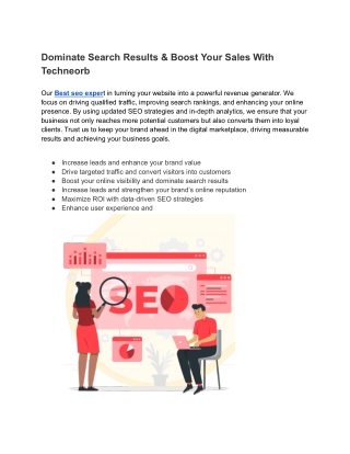 Dominate Search Results & Boost Your Sales With Techneorb
