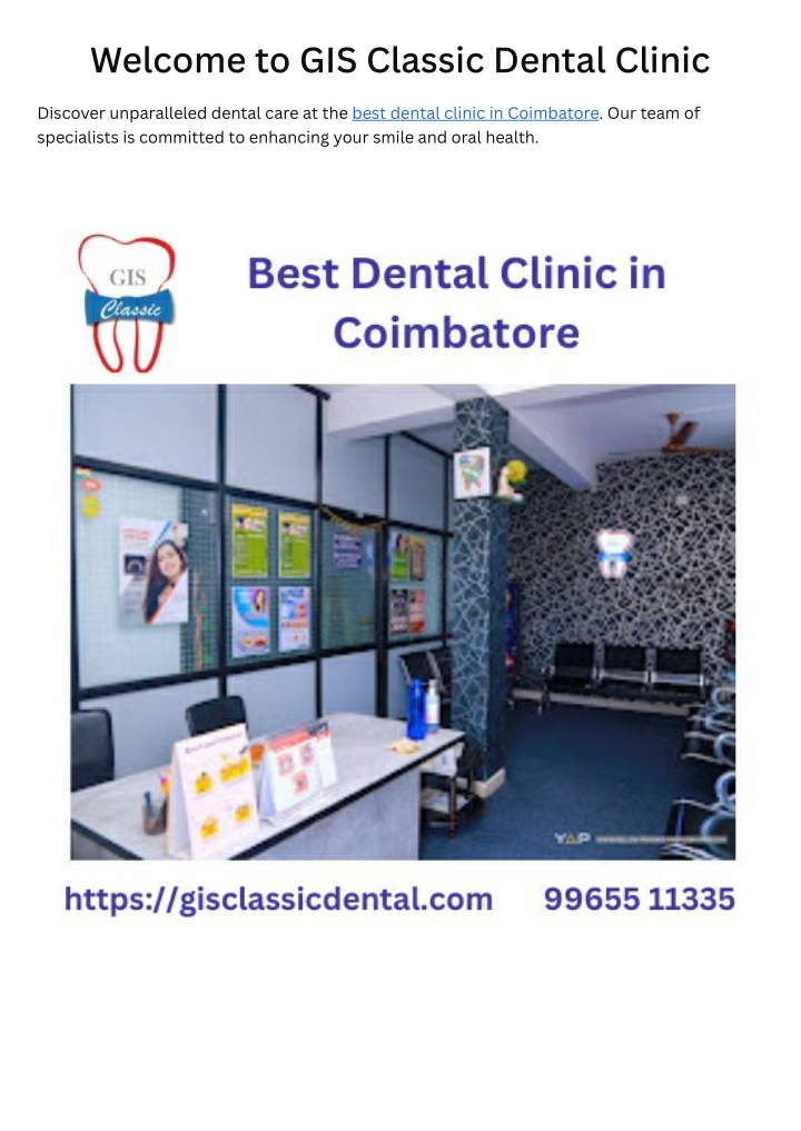 welcome to gis classic dental clinic