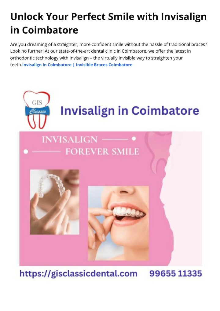 unlock your perfect smile with invisalign