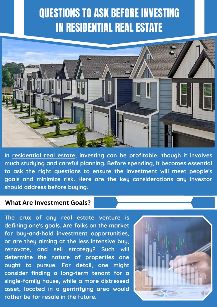 questions to ask before investing in residential