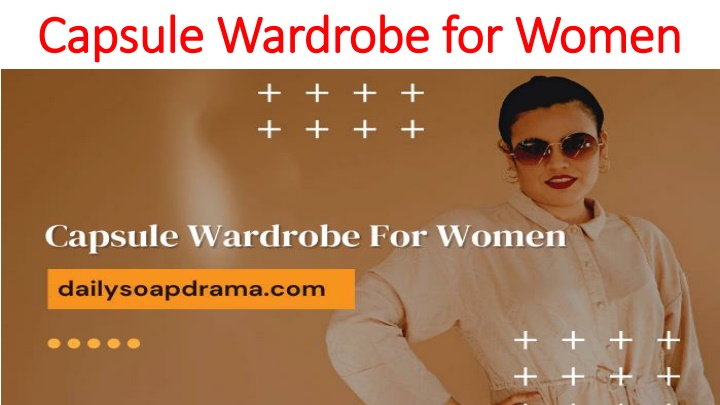 capsule wardrobe for women