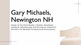 Gary Michaels (Newington, NH) - A Guiding Luminary