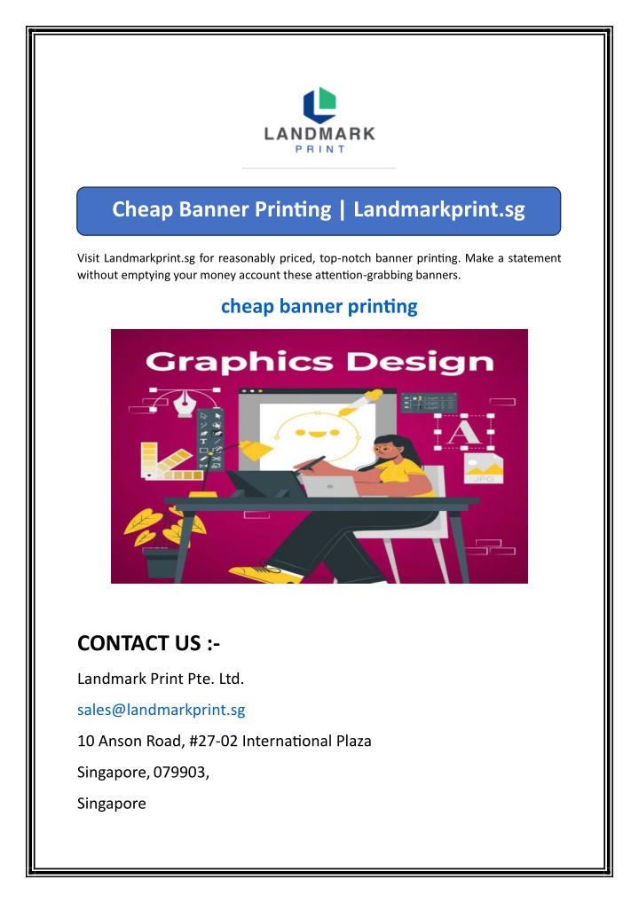 cheap banner printing landmarkprint sg