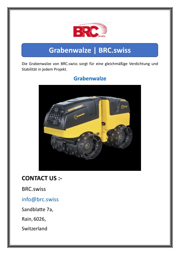 grabenwalze brc swiss