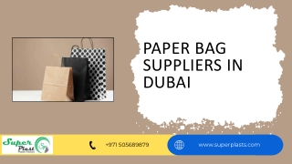 paper bag suppliers in Dubai