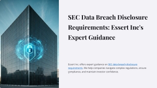 SEC Data Breach Disclosure Requirements - Essert Inc