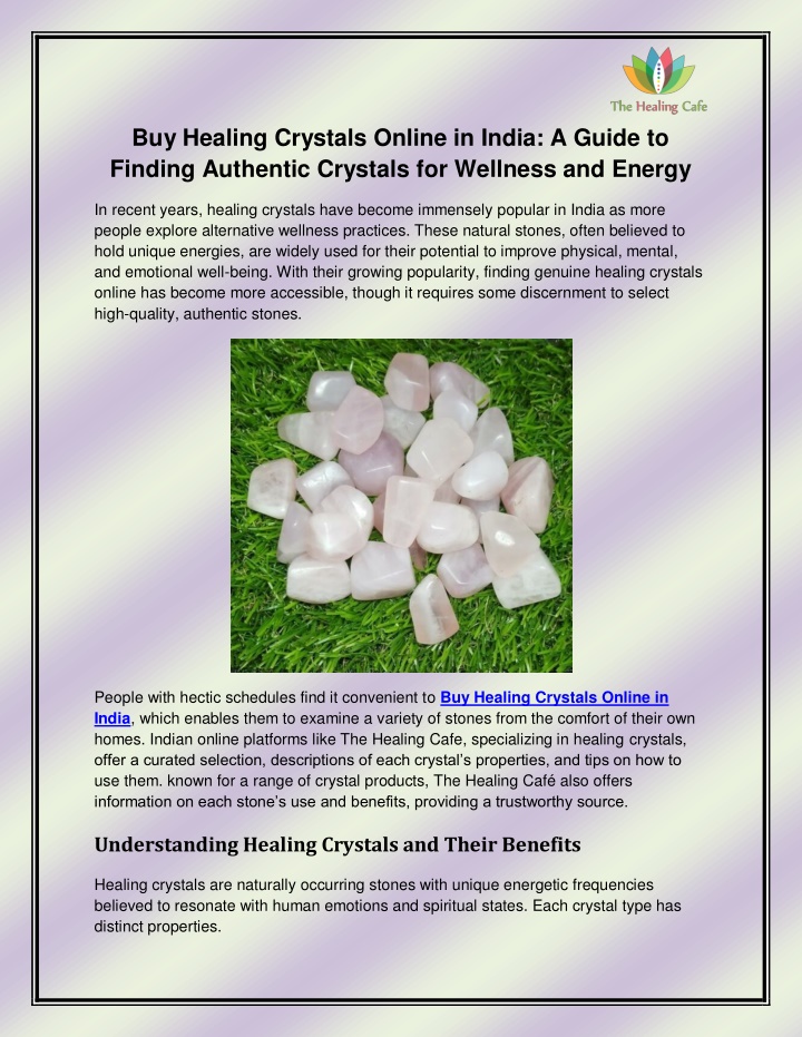 buy healing crystals online in india a guide