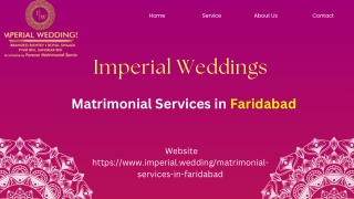 Matrimonial Services in Faridabad