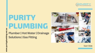 purity plumbing plumber hot water drainage