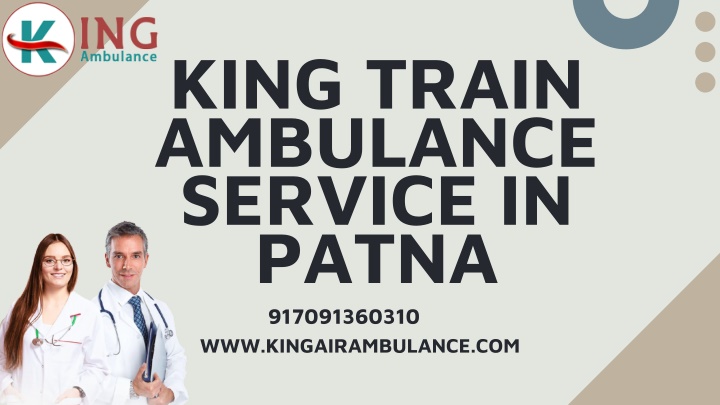 king train ambulance service in patna