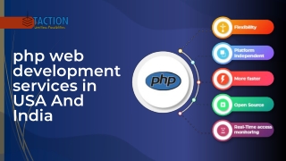 Best php web development services in USA And India - Taction Software